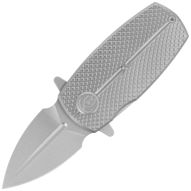 Kubey KB Knives Fang Gray Titanium, Bead Blasting M390 by Capricorn Knives (KB451A)
