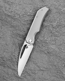 Bestech Taipan Knife Grey Titanium, Satin MagnaCut by James Lowe (BT2503C)