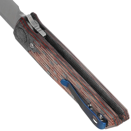 Reate PL-6 Knife Red / Black Micarta, Satin Nitro-V (PL-6 RDBKM SAT)