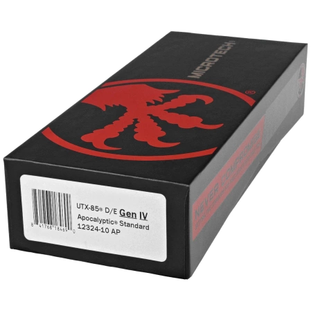 Microtech UTX-85 Gen IV D/E OTF Knife Black Aluminum, Apocalyptic M390MK by Tony Marfione (12324-10AP)