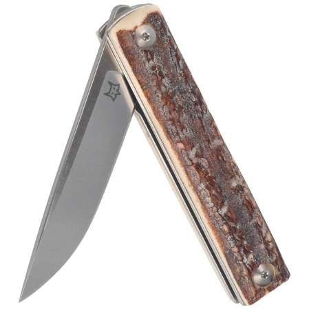 Fox Chnops Heritage Knife Deer Horn, Satin Hybrid Cryo by Raven Knives Design (FX-544 CE)