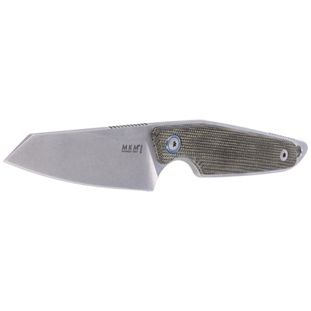 MKM Makro 2 Green Micarta Knife, Stonewashed M390 by Jesper Voxnæs (MKMA02-GC)