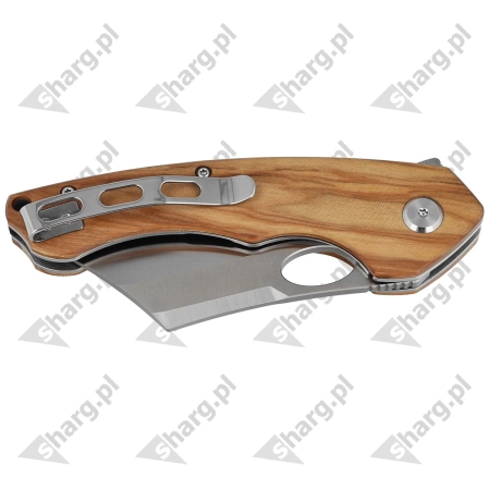 Nóż składany Bestech Skirmish Natural Olivewood, Satin 154CM (BL06B)
