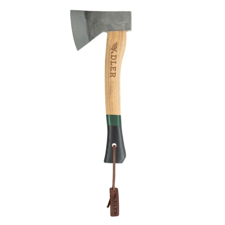 Adler Scout Hatchet Black / Green Ash Wood, C60 Carbon Steel (280.0E030A012)