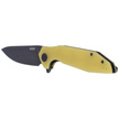 Kubey Knife Nova Yellow G10, Black Stonewashed D2 (KU117C)