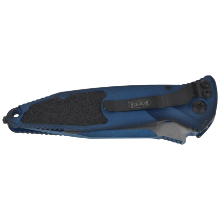 Nóż automatyczny Microtech Socom Elite Auto S/E-A Cerakote Weathered Blue Aluminium, Cerakote Weathered Blue M390MK by Tony Marfione (160A-1WBL)