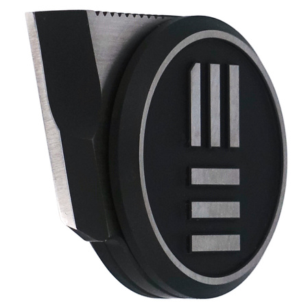 WE Knife Quark Black Titanium / Silvery WE logo, Black Stonewashed by Ostap Hel (20021-2)