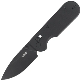 Kubey Bedrock Knife Black G10, Blackwashed D2 (KU505D)