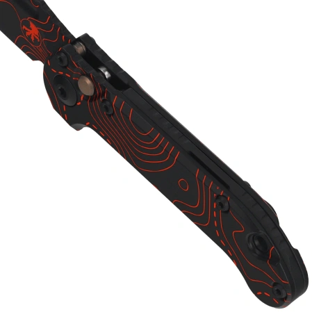 Nóż automatyczny Microtech LUDT Gen III T/E Signature Black-Orange Topographic Camo Smooth Aluminium, Black-Orange Topographic Camo M390MK by Tony Marfione (1136S-1TPBKORCS)