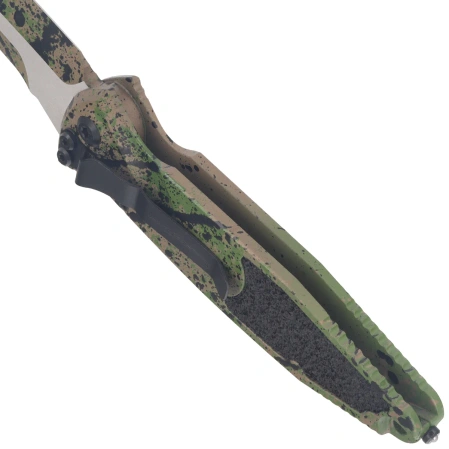 Microtech Socom Elite Auto S/E Signature Automatic Knife Tan-Black-OD Green Splatter Aluminium, Tan-Black-OD Green Splatter M390MK by Tony Marfione (160A-1ODTABKSPLSS)