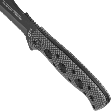 K25 RK-31824 Knife Grey Aluminum, Black Titanium 7Cr17Mov
