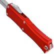 Microtech Hera II D/E OTF Knife Red Aluminum, Stonewashed M390MK by Tony and Sean Marfione (1702M-10RD)