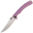 Nóż składany WeKnife Dracarys LE No ???/199 Purple / Golden Titanium, Hand Rubbed Satin M390 (WE25061B-2)