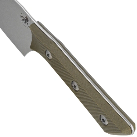 Microtech 6'' Santoku Knife OD Green G10, Stonewashed M390MK (3200-10OD)