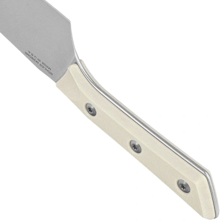 Microtech 6'' Santoku Knife Ivory G10, Stonewashed M390MK (3200-10IV)