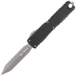 Nóż automatyczny OTF Microtech Ultratech Gen IV Spartan Black Topographic Deep Engraved Aluminium, Apocalyptic M390MK by Tony Marfione (12234TP-10AP)