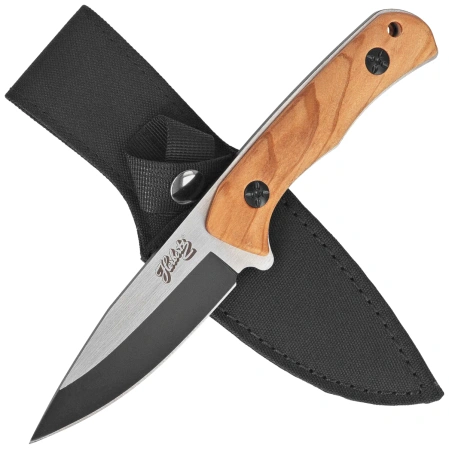 Herbertz Knife Zebra Wood, Black 420 (55011)