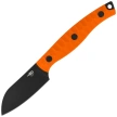 Bestech Heidiblacksmith#3 Sheepsfoot Knife Orange G10, Black PVD 14C28N by Heidi (BFK07B)