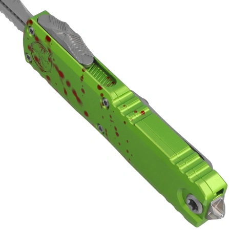 Nóż automatyczny OTF Microtech UTX-85 Gen IV D/E Zombie-Tech Aluminium, Stonewashed P/S M390MK by Tony Marfione (12324-11Z)