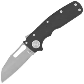 Demko Shark Cub Shark Foot Knife Black G10, Stonewashed CPM 20CV by Andrew Demko (SC-20CV-BLKG10-SF)
