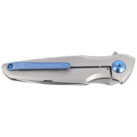 Nóż składany Spartan Blades Pandia Gray Titanium, Blue HW, Stonewashed MagnaCut by Curtis Iovito (SF16SWBL)
