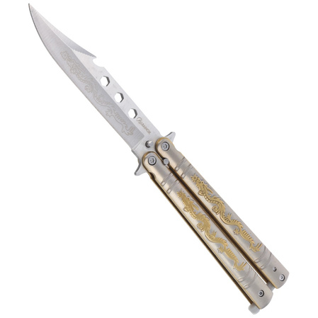 Martinez Albainox Balisong Dragon Oro butterfly knife (02182)