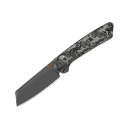 Nóż składany Kizer Madrac CL AirTi Gray-Black Vortex Pattern Micarta, Gray PVD M390 by Matteo Pignatelli (K3693ACS4)