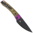 Kizer Mini MoMo Knife Purple Aluminum / Yellow PEI, Black PVD Nitro-V by Vladimir Legachev (V3663A1)