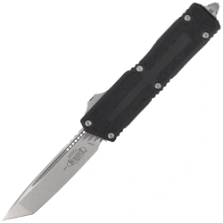 Nóż automatyczny OTF Microtech Scarab II Gen III T/E Black Aluminium, Stonewashed M390MK by Tony Marfione (1279-10)