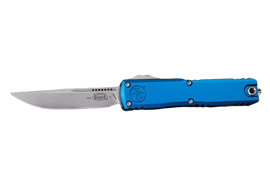 Microtech Ultratech Gen IV S/E OTF Knife Blue Aluminum, Stonewashed M390MK by Tony Marfione (11214-10BL)