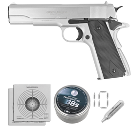 Voltran Ekol ES 1911 White 4.5 mm Air Pistol with Blow Back