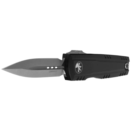 Nóż automatyczny OTF Microtech Luminary ZBP D/E Signature Black Aluminium, Stonewashed M390MK by Tony Marfione (1270-10S)