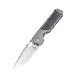 Nóż składany Kizer Militaw Gray Titanium / Black Micarta, Stonewashed S35VN by Jonathan Styles (Ki3634A1)