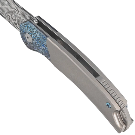 Nóż składany Bestech Supernova Grey Titanium/Zirconium Timascus, Damasteel (BT2111E)