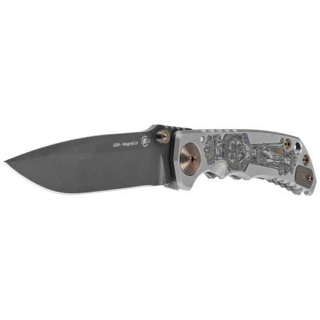 Spartan Blades Harsey Folder ''Crusaform'' Titanium, Black PVD MagnaCut by William W. Harsey (SF5Crusaform)