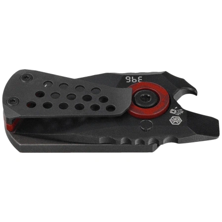 Rike Knife Venom Dark Gray Titanium, Battle-Worn DLC M390 by Six Fingers (RK-Venom-DG LE)