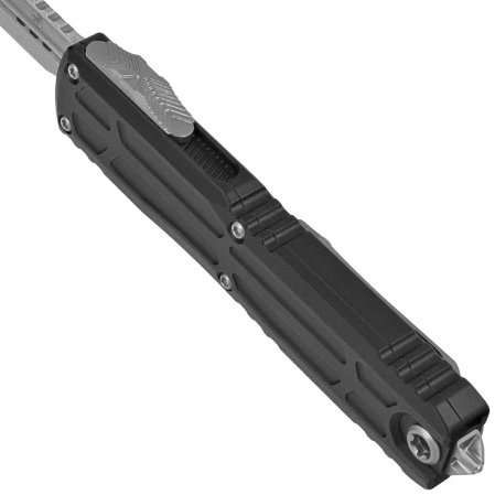 Nóż automatyczny OTF Microtech Ultratech EX-ZBP Bayonet Signature Black Aluminium, Stonewashed F/S M390 by Tony Marfione (1120EX-12S)