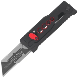 Reate EXO-U Utility Knife Black-Red Speedhole Aluminium, Stainless Steel (EXO-U SBK.RD)