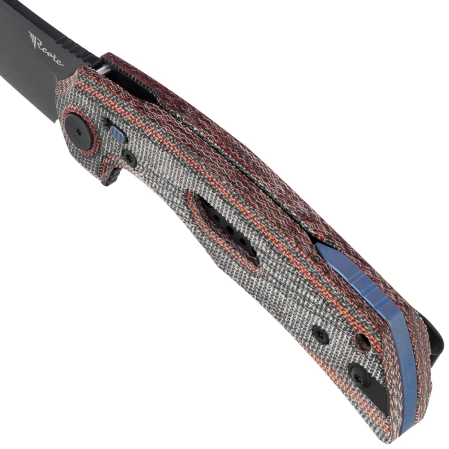 Reate PL-7 Knife Red / Black Micarta, Black PVD Nitro-V (PL-7 RDBKM PVD)