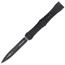 Nóż automatyczny OTF Microtech Nemesis IV D/E Marfione Select Black Aluminium, DLC F/S M390MK by Tony Marfione (1152-3DLCTMS1)