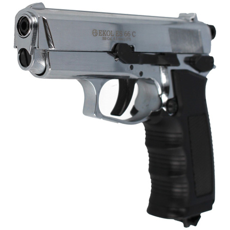 Airgun set 09: Voltran Ekol ES P66C Shiny 4.5 mm Pistol, 1500 BBs, 10 CO₂, 100 targets