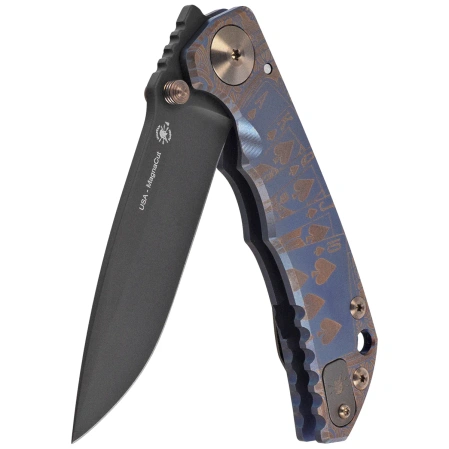 Nóż składany Spartan Blades Harsey Folder ''Royal Flush'' Titanium, Black PVD MagnaCut