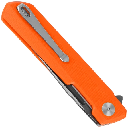 Nóż składany Bestechman Dundee Orange G10, Grey PVD / Satin D2 by Ostap Hel (BMK01H)