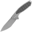 Nóż składany Remette Kingfisher Titanium/Carbon Fiber, Hand Grinding M390 (RTKF4)