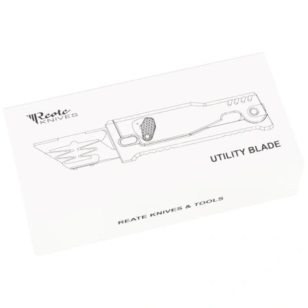 Reate EXO-U V1 Utility Knife Green Diamond Pattern Aluminum, Stainless Steel