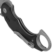 Kubey Jaw Tanto Knife Black G10, Beadblasted 14C28N by MUZI Design (KU439A)