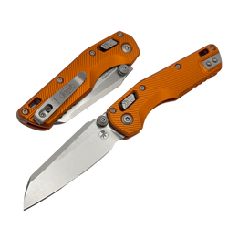Microtech MSI Mini Ram-Lok S/E Knife Fluted Orange Aluminium, Stonewashed M390MK by Tony Marfione (210M-10FLOR)