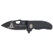 Nóż składany ASP Police Duty ''Battle Rattle'' Black G10, Black PVD AUS-8 (55737)