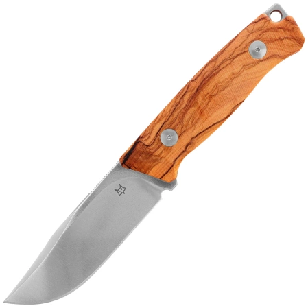 Fox Rifle Receiver Knife Olive Wood, Satin Becut by Riccardo Gobbato (FX-662 OL)