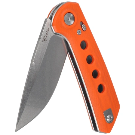 Nóż składany Reate PL-XF Orange G10, Stonewashed Nitro-V (PL-XF ORG10.STW)